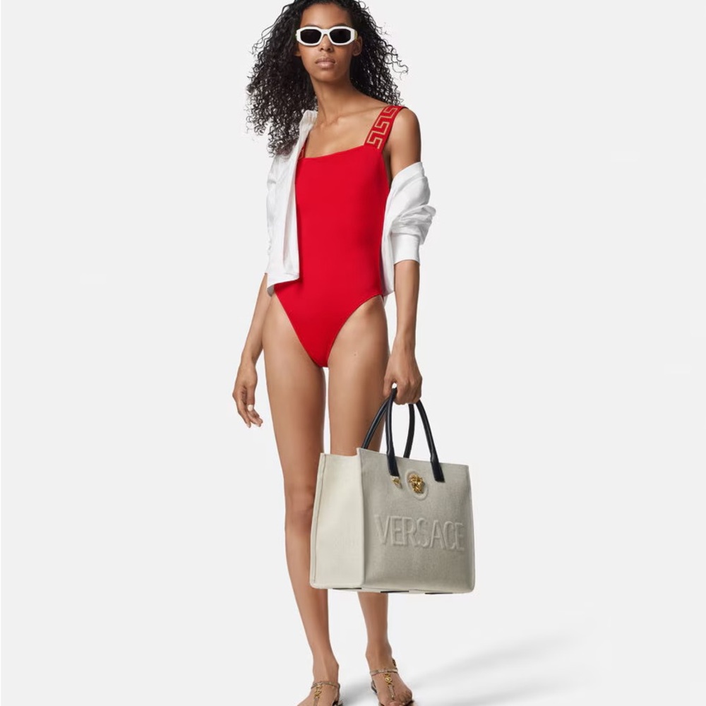 Versace Bold Red One-Piece Swimsuit ( New with Tag )